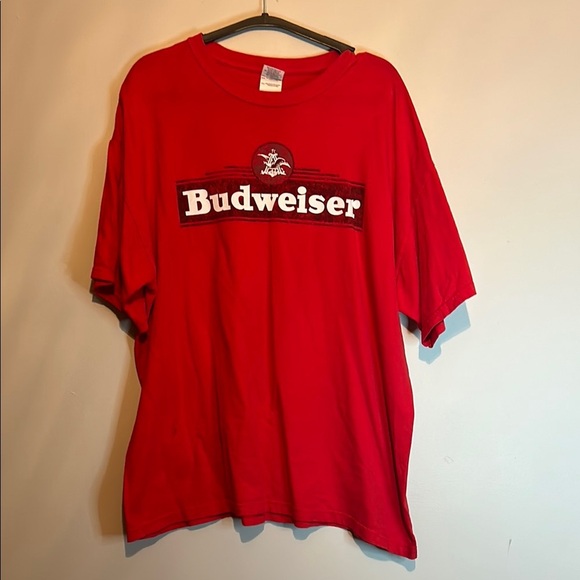 Budweiser Red Men's T-Shirt - Picture 1 of 6